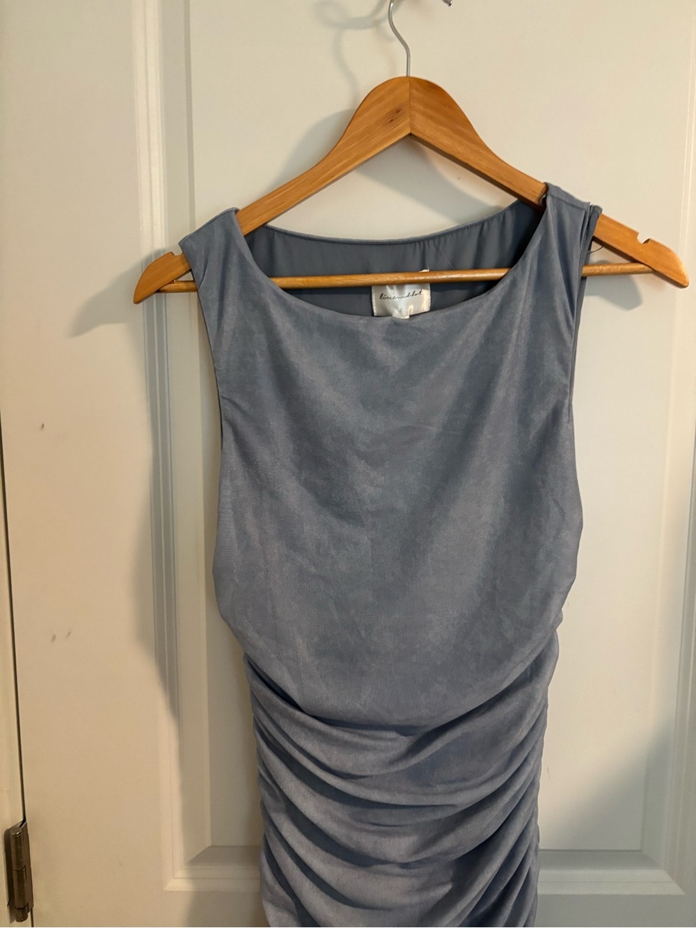 NEW LINE & DOT Pernille Mesh Midi Dress Blue Sizes S & L - Picture 5 of 15